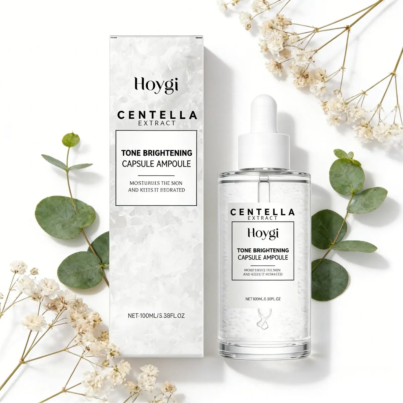 Hoygi Centella Tone Brightening Ampoule Moisturizing Facial Lifting Smooth Skin Soothing Refreshing Nicotinamide Capsule Serum