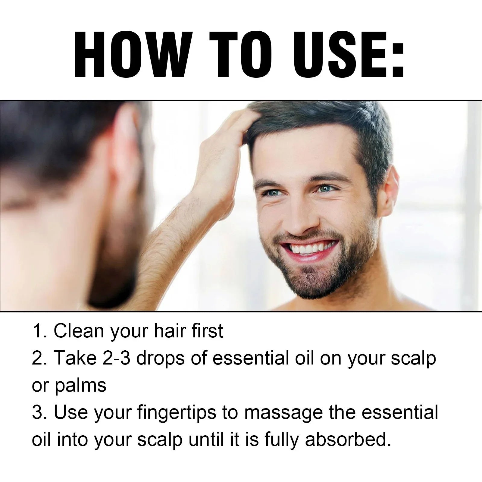 Hair Growth Essential Oil Treatment Dry Damaged Prevent Frizzy Nourish Scalp Nourishing Moisturizing Rosemary Hair Regrowth Oil
