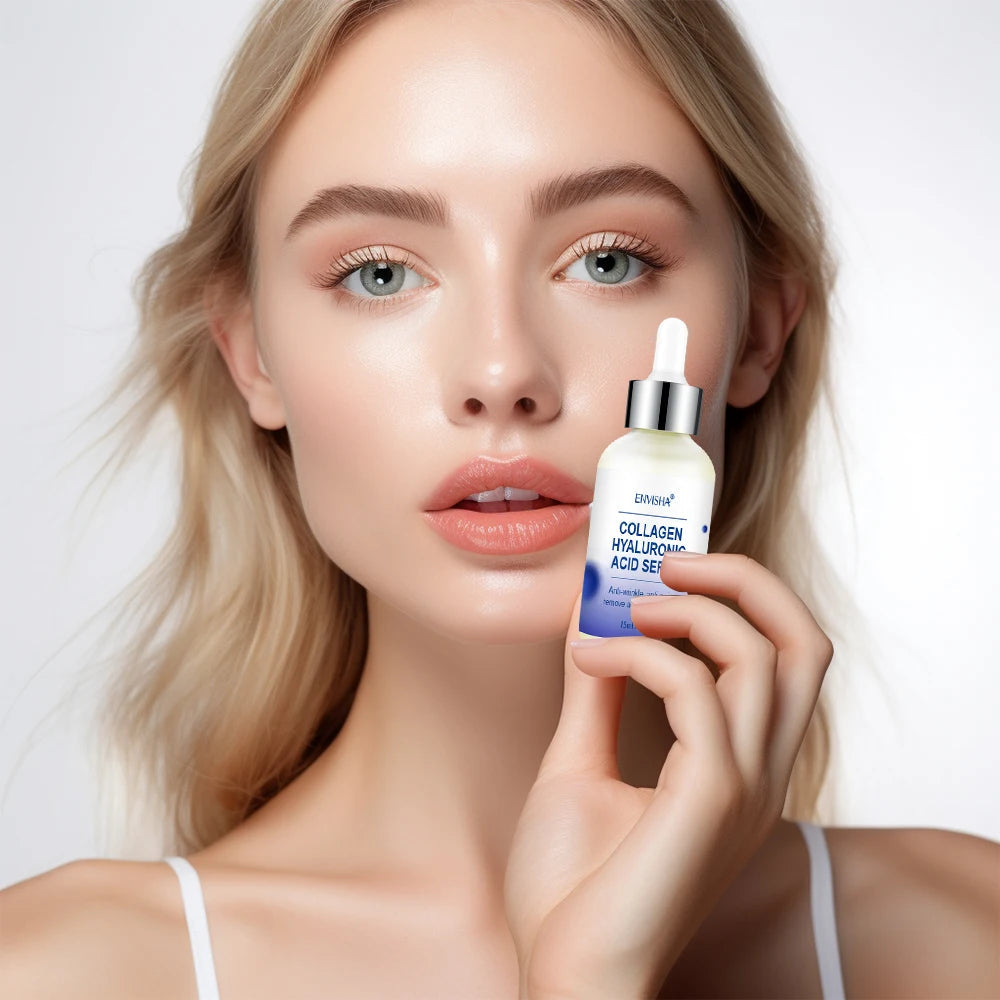 ENVISHA Face Skin Care Collagen Hyaluronic Acid Serum Retinol Vitamin Anti-Aging Wrinkle Moisturizing Whitening Shrink Pores Halalzen