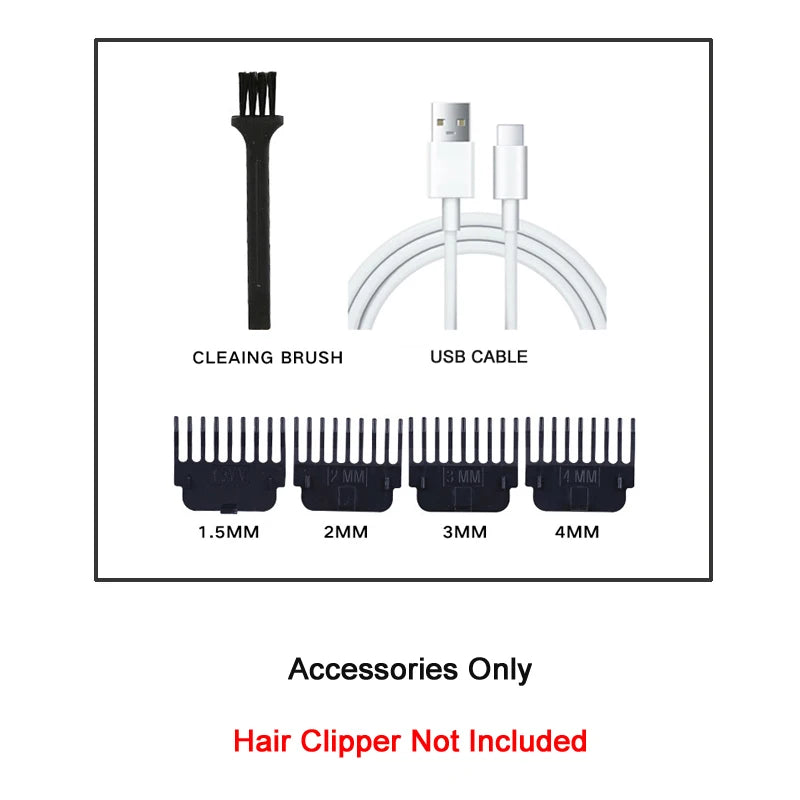 Electric Cutting Cordless Zero Gapped Trimmer Hair Clipper Professional Barber Shop Men's Haircut Machine for Beard Barbershop Halalzen