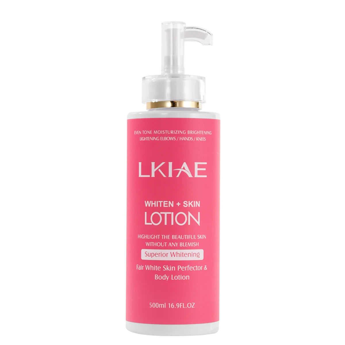 LKIAE Niacinamide Whitening Body Lotion, With Natural Rose Oil, Vitamin C, Moisturizing, Brighten, Even Skin Tone, 500ml