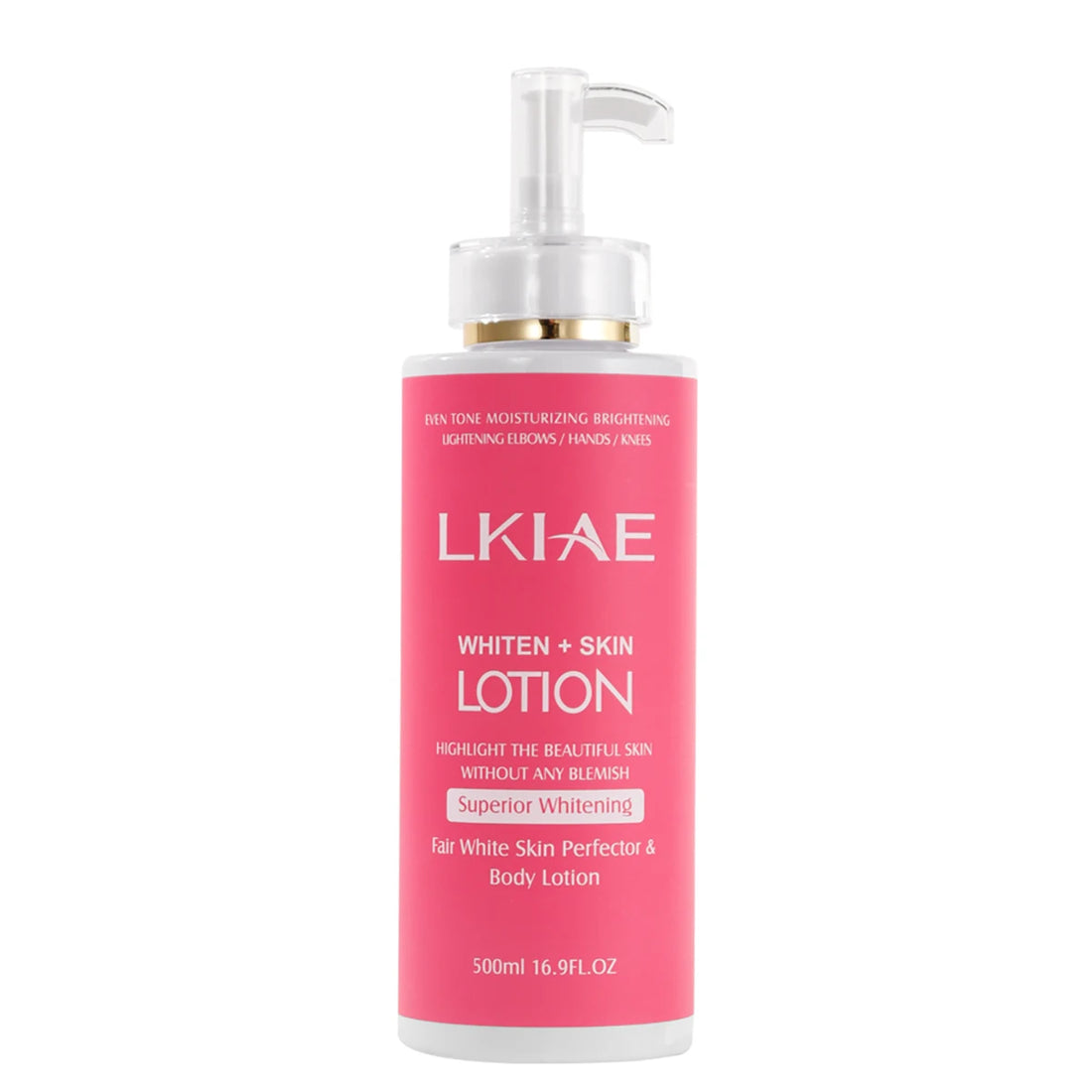LKIAE Niacinamide Whitening Body Lotion, With Natural Rose Oil, Vitamin C, Moisturizing, Brighten, Even Skin Tone, 500ml