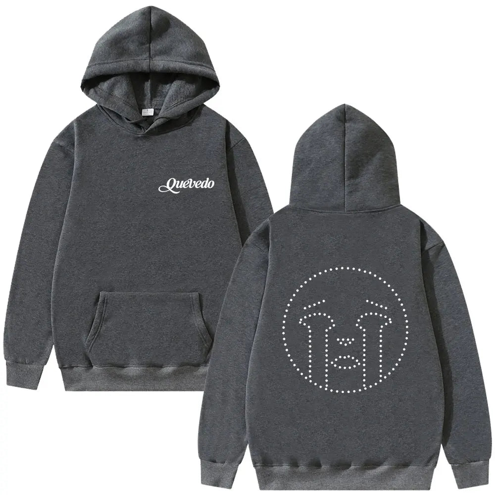 Rapper Quevedo Buenas Noches Hoodie Male Vintage Casual Fleece Cotton Pullover Men Women Hip Hop Fashion Pop Music Streetwear