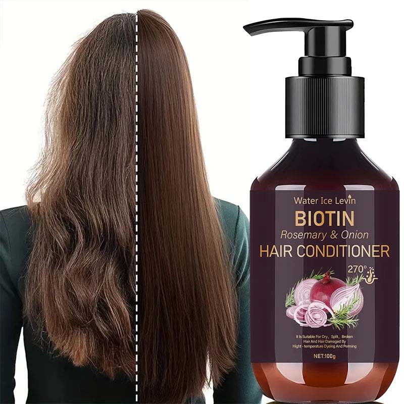 Onion Rosemary Biotin Hair Conditioner & Shampoo,Gentle Moisturizing Cleaning,Fluffy Smooth Hair Care,Scalp Treatments Products Halalzen