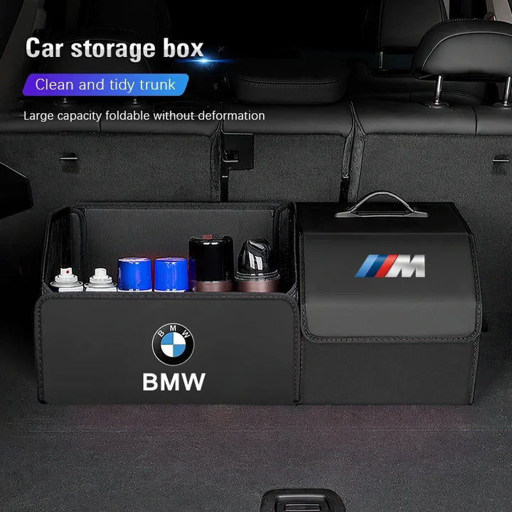 Car Trunk Storage Box High-capacity Leather Organizer Case For BMW E46 E90 E60 F30 F10 E39 E36 F20 G20 G30 E92 E87 E91 X5 E70 X3