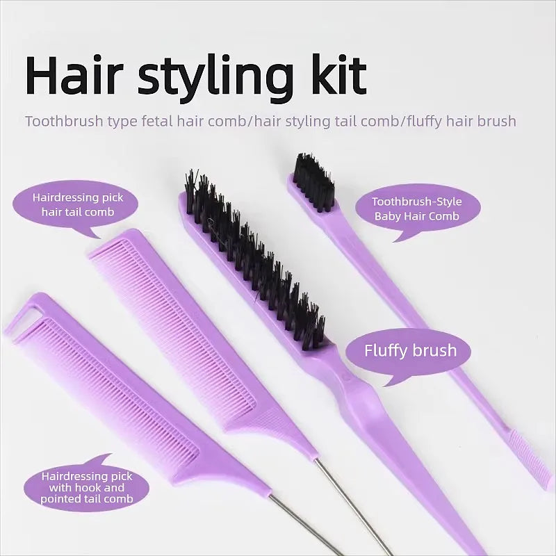 New Rat Tail Comb Salon Hairdressing Hair Styling Portable Comb Hair Brush Barber Accessories SZI11