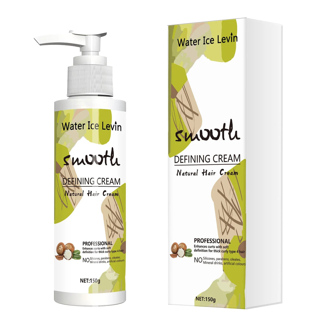 Love Your Curly Hair - All in One Curly Cream Styling, Anti-Curly Curly Cream Curly Hair, Repair, Definition, Hydrating Japanese Style and Shea Butter, 150g Halalzen