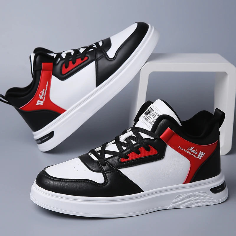 Mens Board Shoes 2025 New Autumn Winter Thick Velvet Warmth Comfort Sports Leisure Shoes Fashion High Top Flat Walking Shoes Man