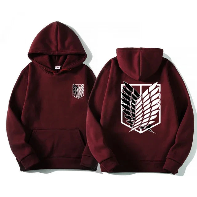 New Attack on Titan Men's Hoodie Anime Hoodies Men Women Streetwear Pullover Harajuku Hoodies Sweatshirt Clothes Male Sportswear