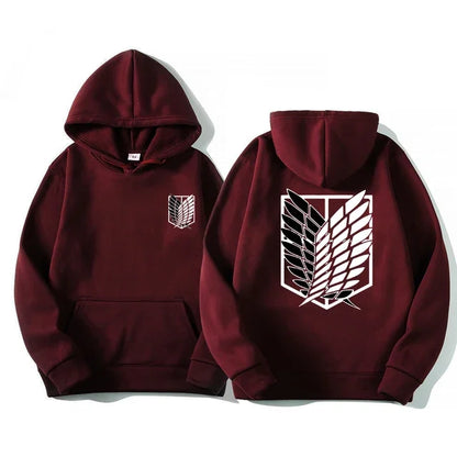 New Attack on Titan Men's Hoodie Anime Hoodies Men Women Streetwear Pullover Harajuku Hoodies Sweatshirt Clothes Male Sportswear