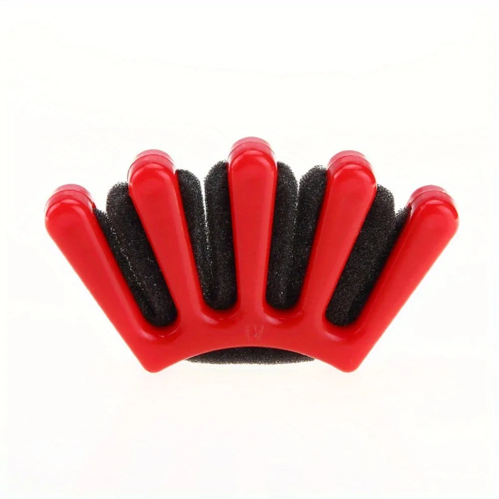 5-Finger Sponge Hair Braiding Tool, DIY Wave Curly Twist Styling Kit, Manual Hair Weaver Crimper for Women Girls Party Travel