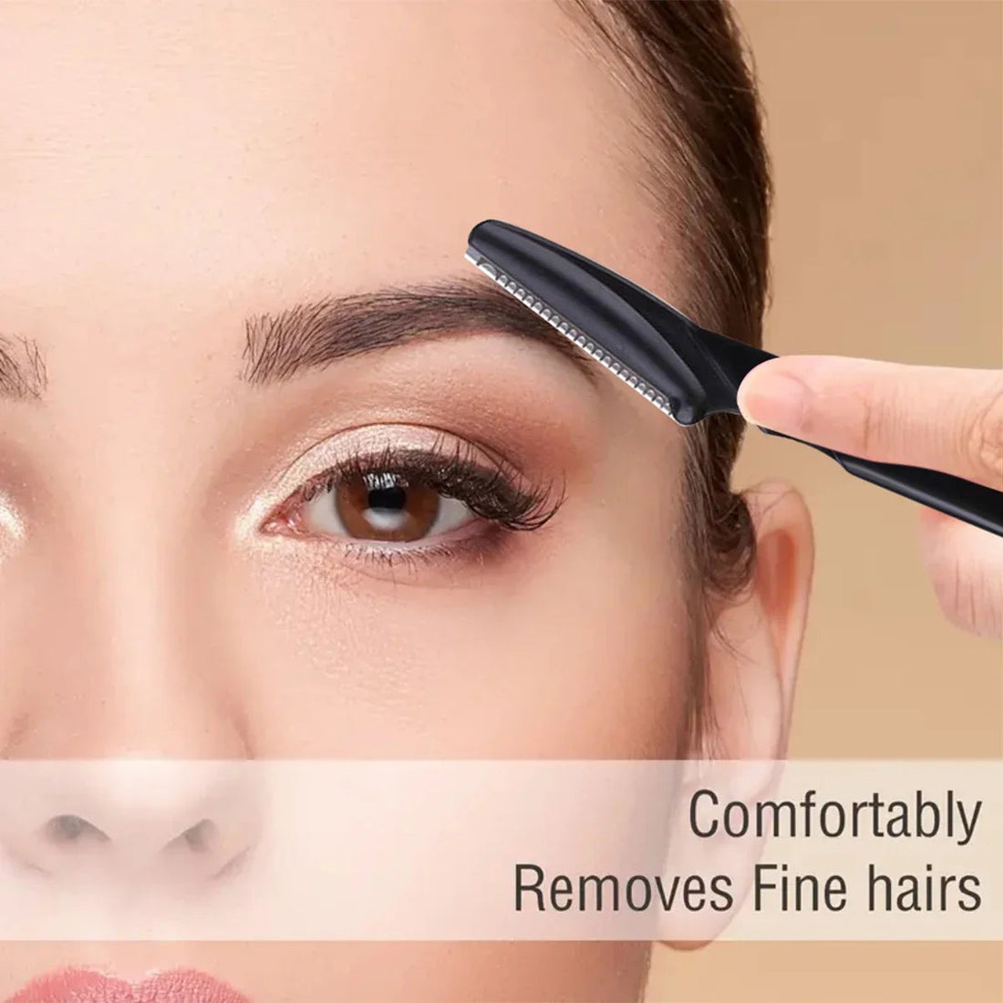 30Pcs/Bottle Eyebrow Razors With Container Facial Eye Brow Trimmer In Case Hair Removal Shaver Safe Blades Trimming Tools Halalzen