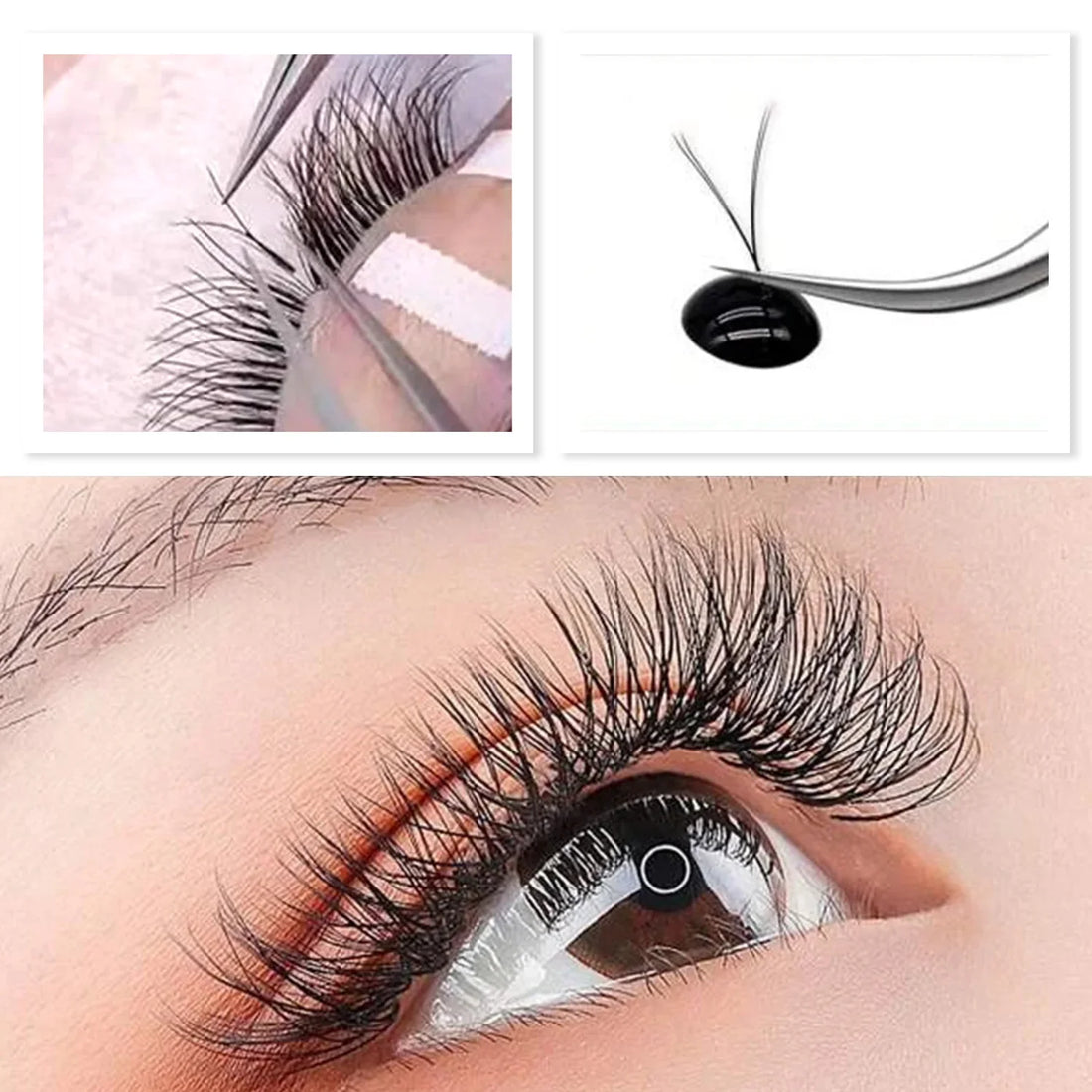 ARISON Black YY Eyelashes Extension Double Tips Lashes Cilios Y Premade Volume YY Shape EyeLash Grafting Extension Split Tip
