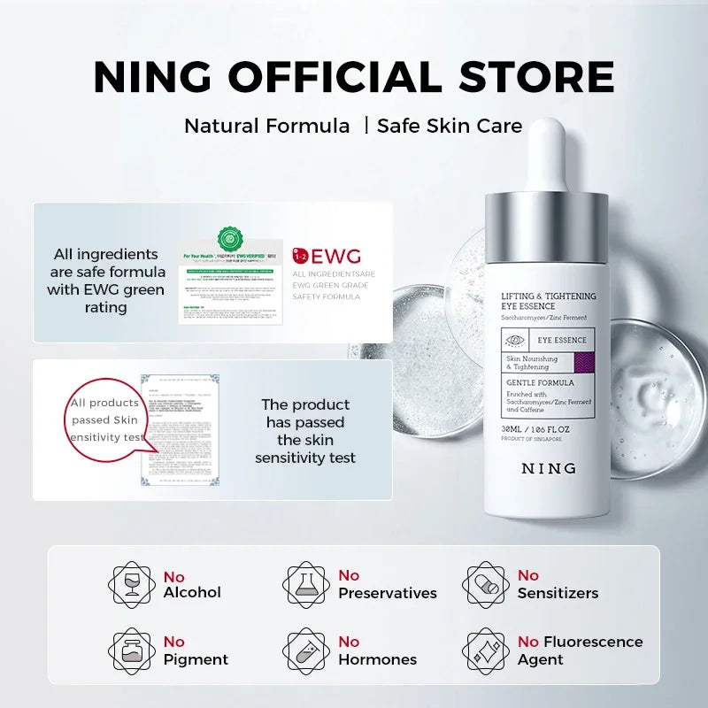 Eye Serum for Dark Circles, Puffiness & Fine Lines – Firming & Hydrating Eye Essence with Retinol & Caffeine Halalzen