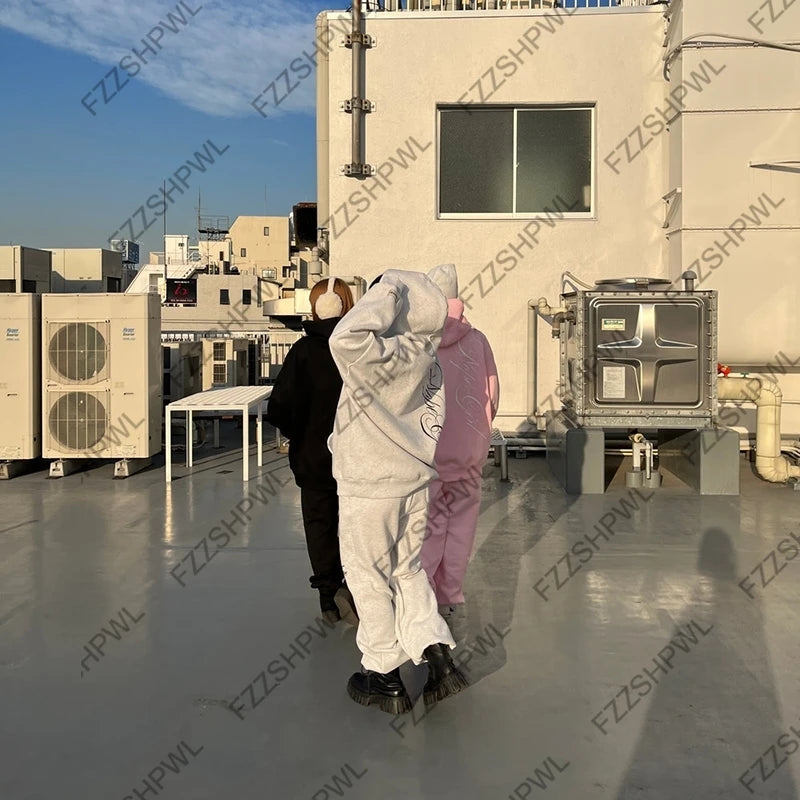 Spicy Girls Oversized Hip Hop Y2K Hooded sweatshirt Streetwear Harajuku Letter Print Unique Pullover Rock Goth Hoodie sweatshirt