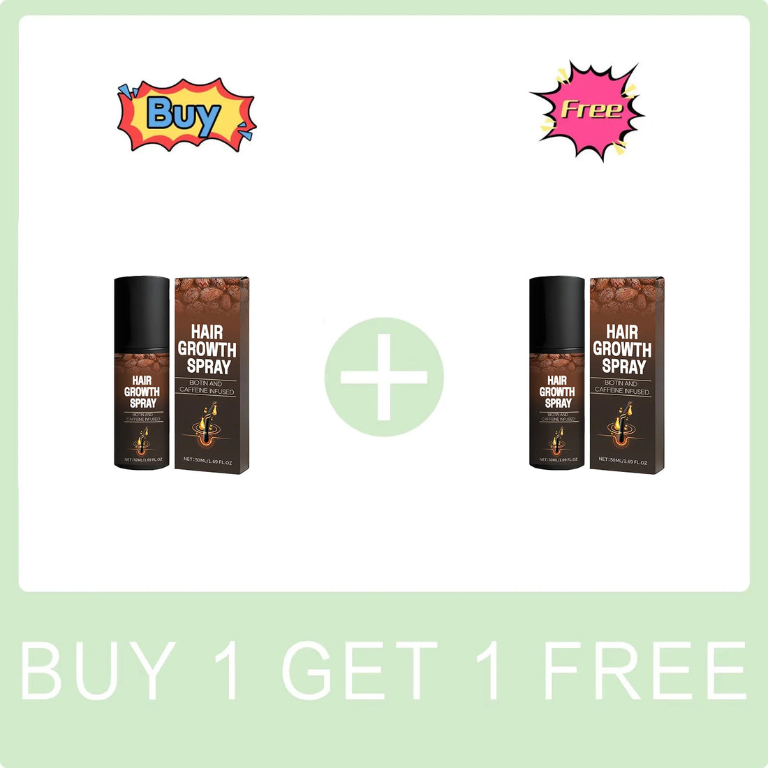 Hair Growth Spray Biotin and Caffeine Infused Promote Hair Growth Nourishing Scalp Reduce Hair Breakage Repair Roots Hair Care