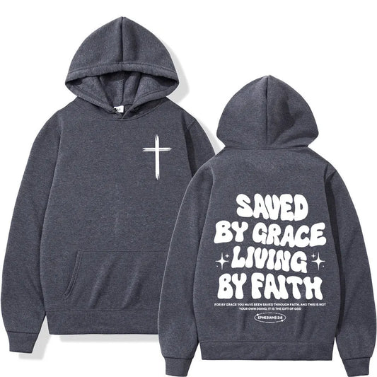 Christian Jesus Bible Verse Hoodies Men Women Clothing Fashion Harajuku Vintage Hooded Sweatshirts Casual Hip Hop Tracksuit Y2K
