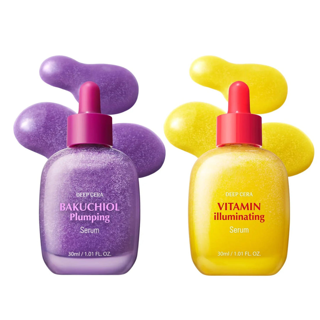 Bakuchiol & Vitamin C Serum Anti-Aging &Brightening Duo for Radiant, Firm Skin Gentle Retinol Alternative Vitamin Glow Enhancer Halalzen