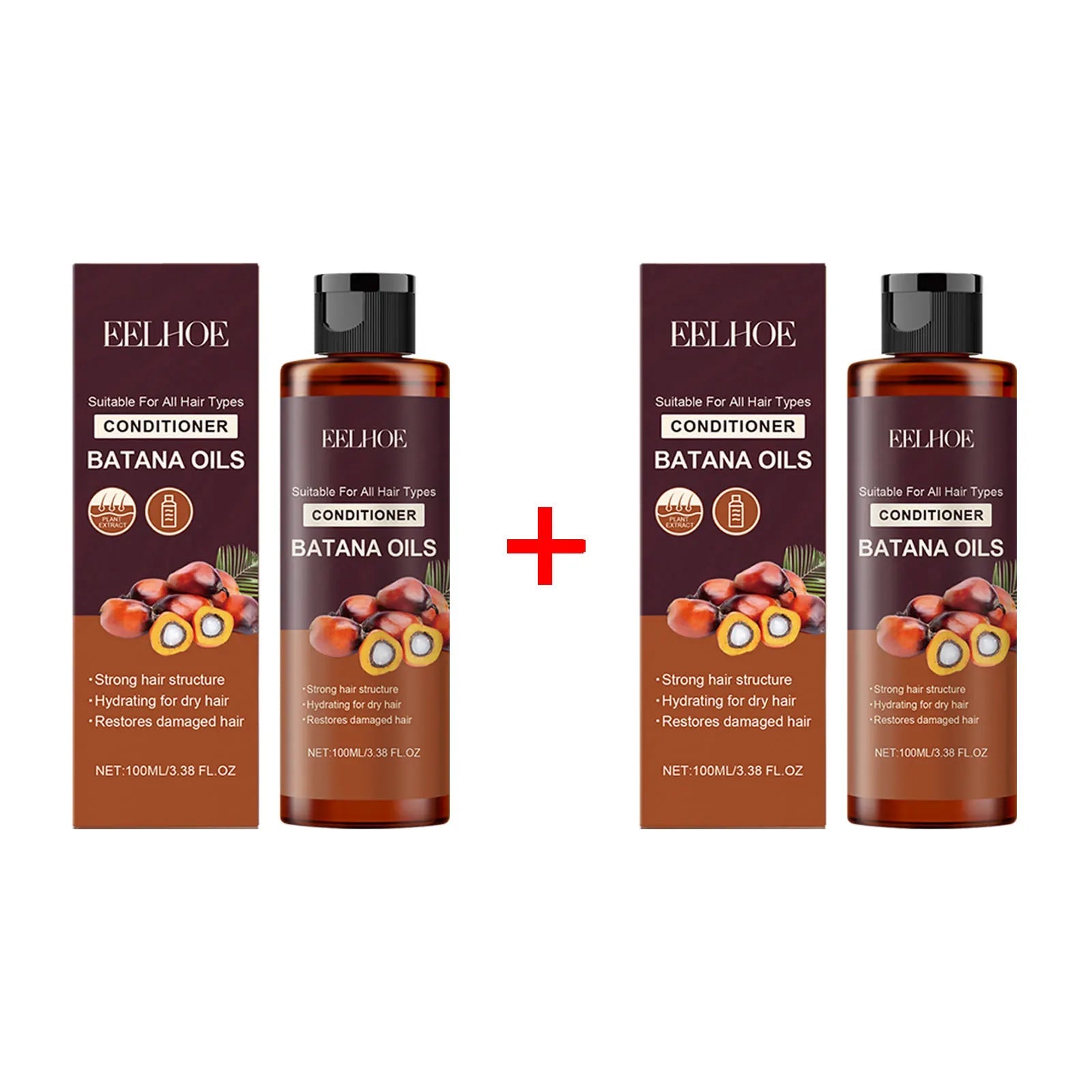 Batana Oil Shampoo Conditioner Set Oil Control Anti Dandruff Scalp Hair Treatment Split Ends Anti Frizz Hair Loss Hair Care Set Halalzen