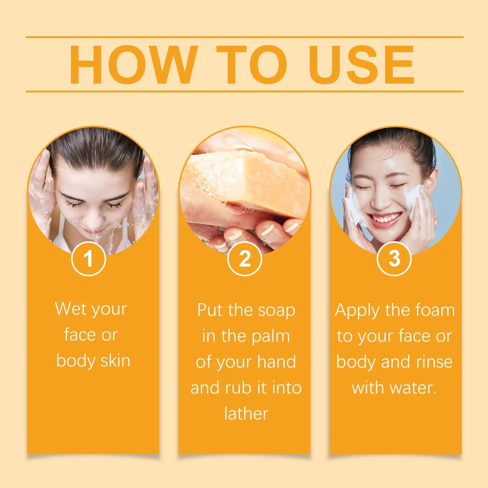 Lemon Turmeric Soap Brightening Face and Body Bar Gentle Cleanser Glowing Moisturizing Non Irritating for Sensitive Skin 100g Halalzen