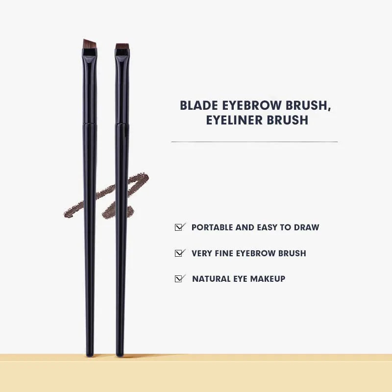 1/2pcs Blade Makeup Brushes Eyebrow Eyeline Brush Angled Flat Finer Cosmetic Brush Professional Liner Brow Make Up Tool Halalzen