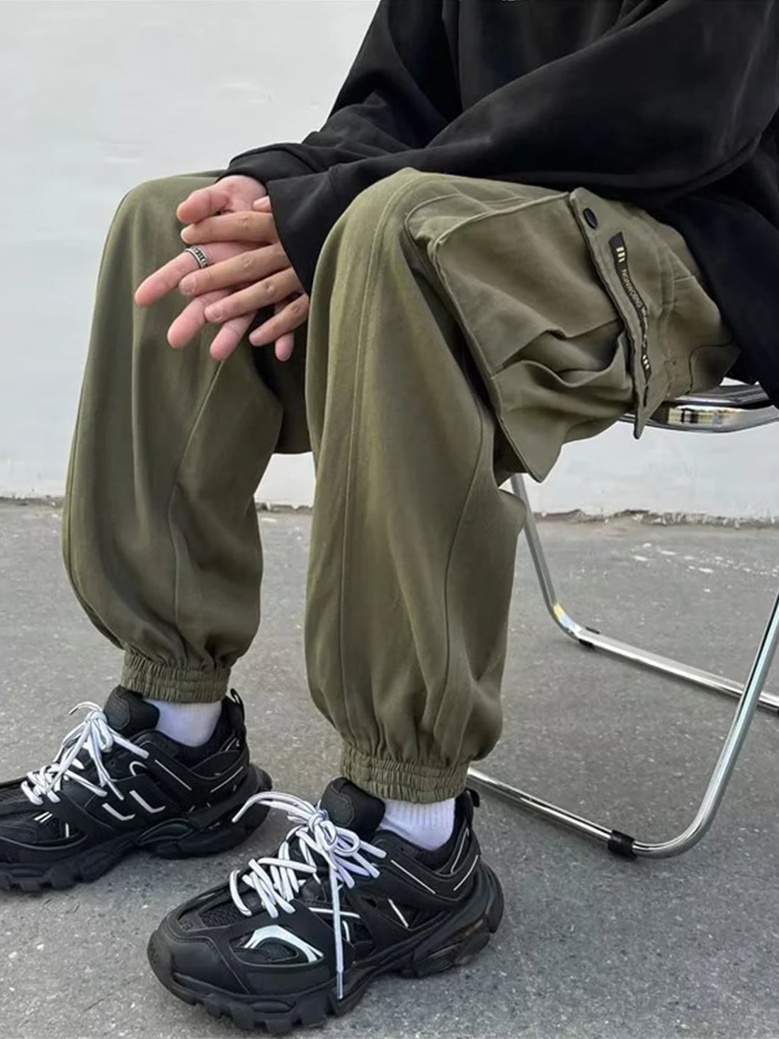 Cargo pants men's underpants underpants pant pants pants large ankle bottom pants work easy pants work fit pantsSummer andWinter