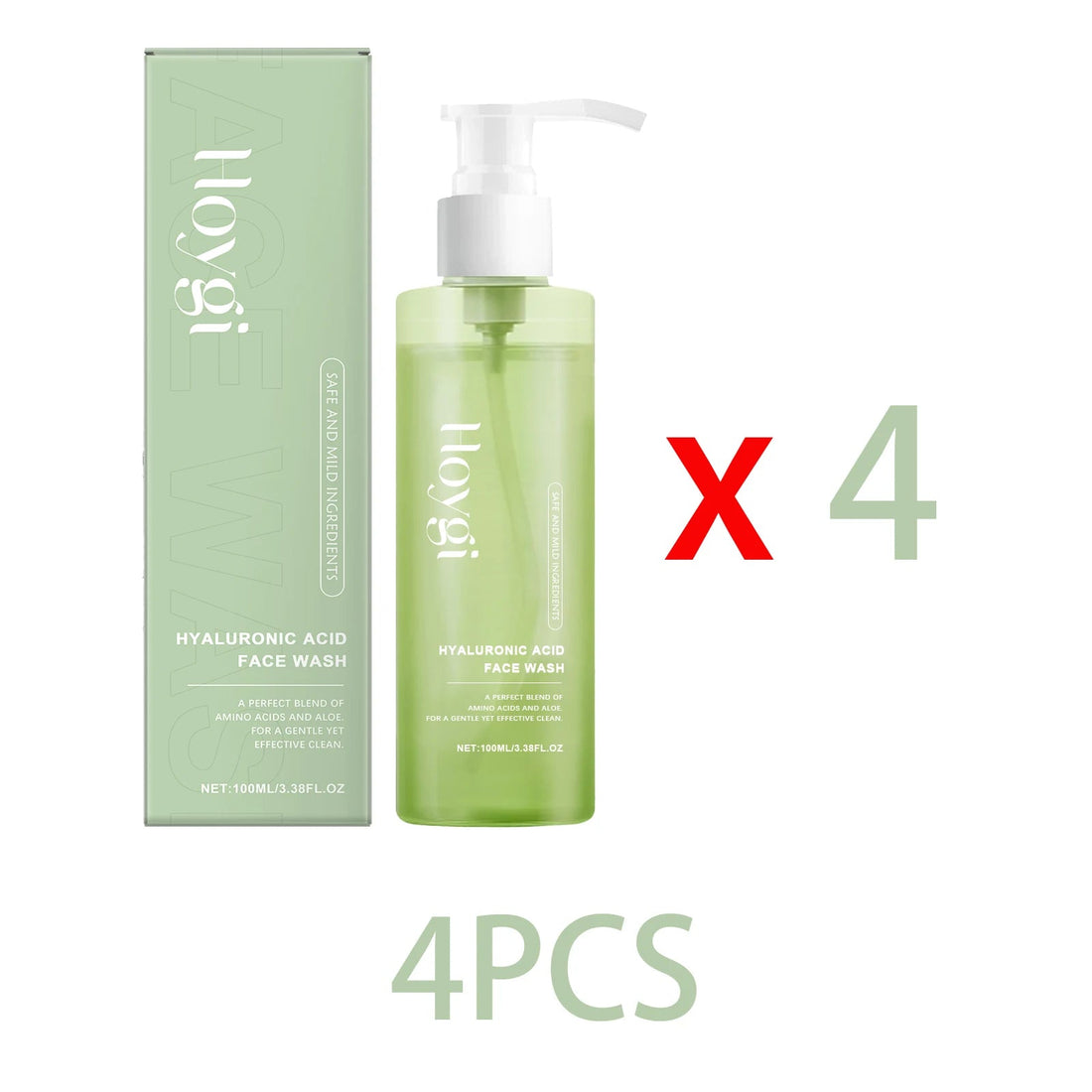 Hoygi Hyaluronic Acid Face Cleanser Gel Deep Pore Cleansing Moisturizing Non Drying Makeup Remover for Sensitive Skin 100ml Halalzen
