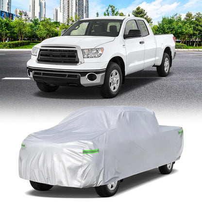 NEVERLAND Pickup Truck Cover 190T Polyester Taffeta, Car Cover Waterproof All Weather for Pickup, Waterproof Outdoor Full Exteri