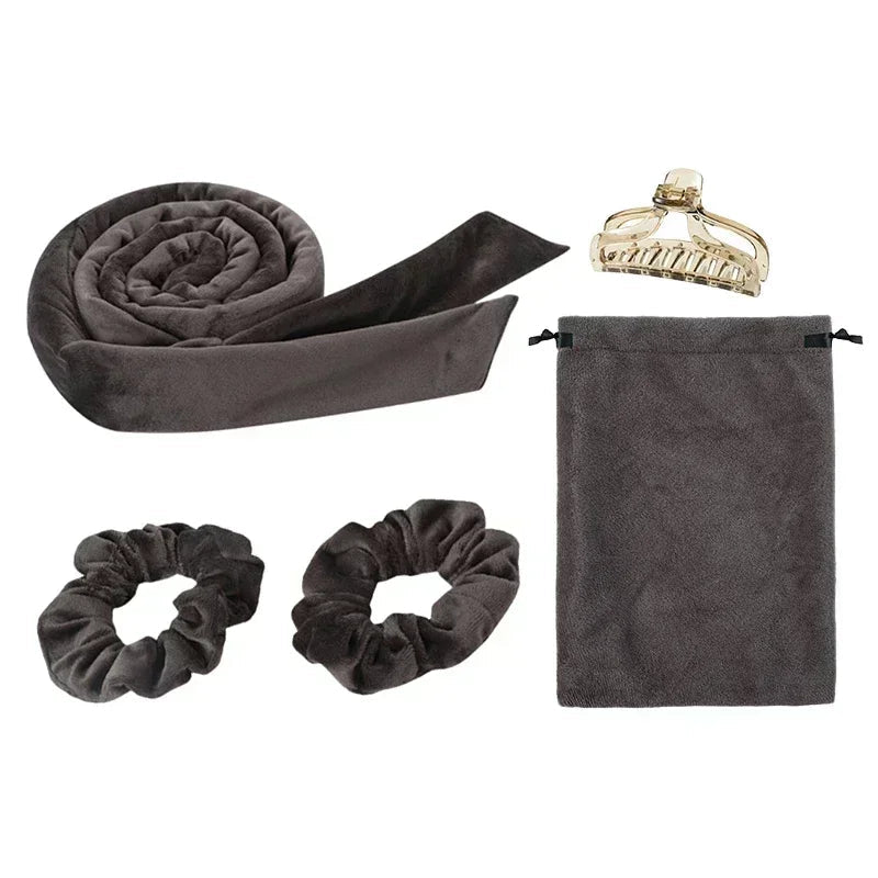 Heatless Curling Rod Headband No Heat Hair Curlers Ribbon Lazy Hair Rollers Silk Curls Sleeping Soft Headband Hair Styling Tools Halalzen