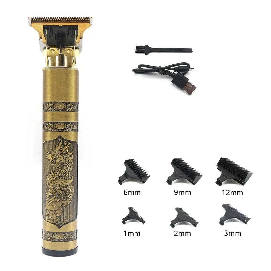 Professional T9 Hair Trimmer Machine Metal Body Beard Trimmer for Men Stainless Steel Blade Hair Clipper Beard Trimmer Halalzen