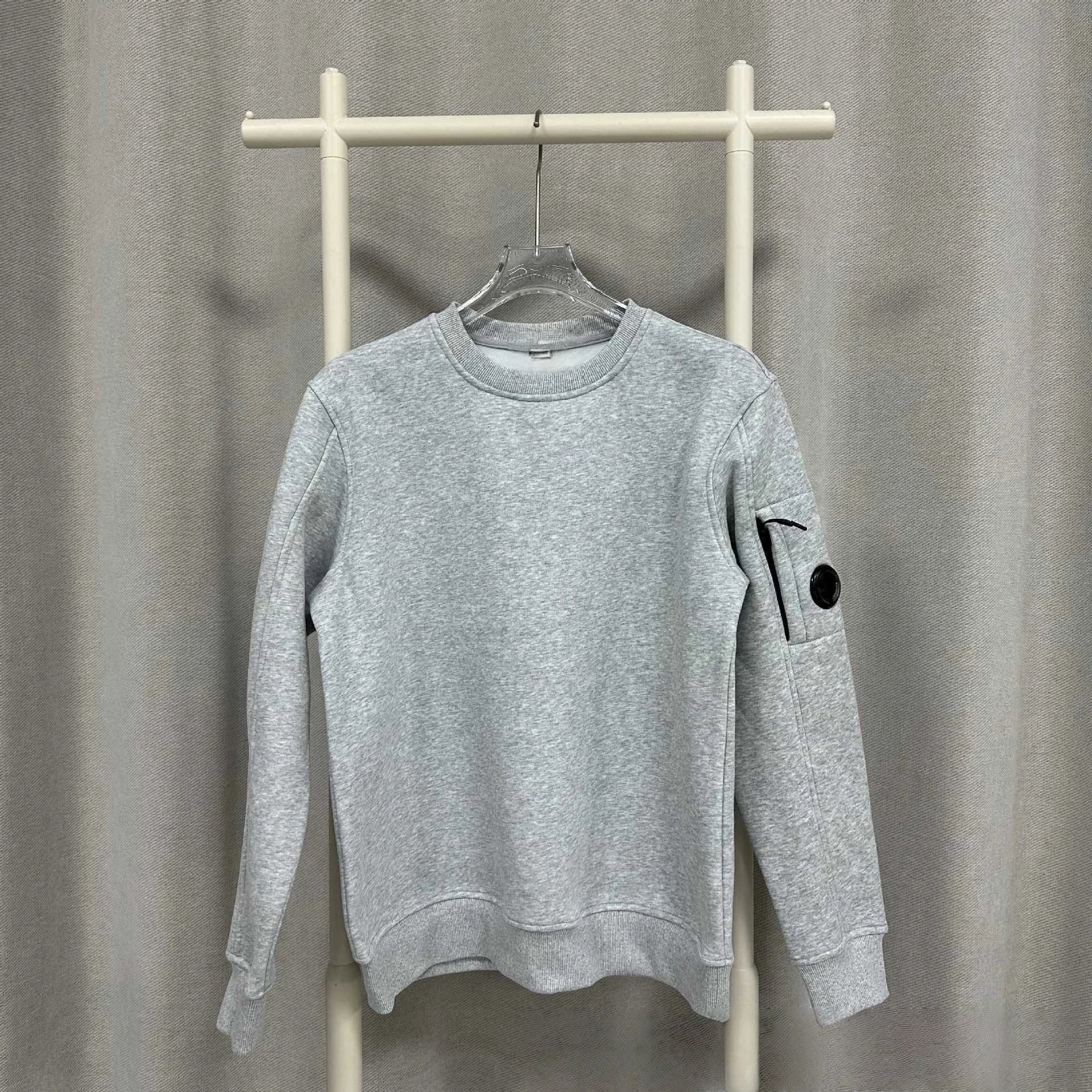 Round neck hoodie for men CP couple round lens cover casual hoodie 2025 new autumn and winter top Y2K style