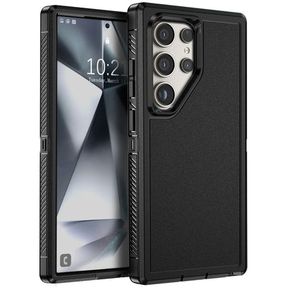 For Samsung Galaxy S24 Ultra 5G Dual Layer Case Slim Thin Hybrid Rugged Hard Shockproof Phone Cover Black