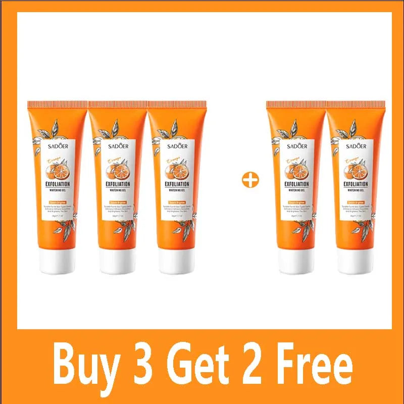Orange Exfoliating Peeling Gel Facial Scrub Moisturizing Nourish Repair Scrubs Blackhead Removal Face Cleanser Korean Cosmetics Halalzen