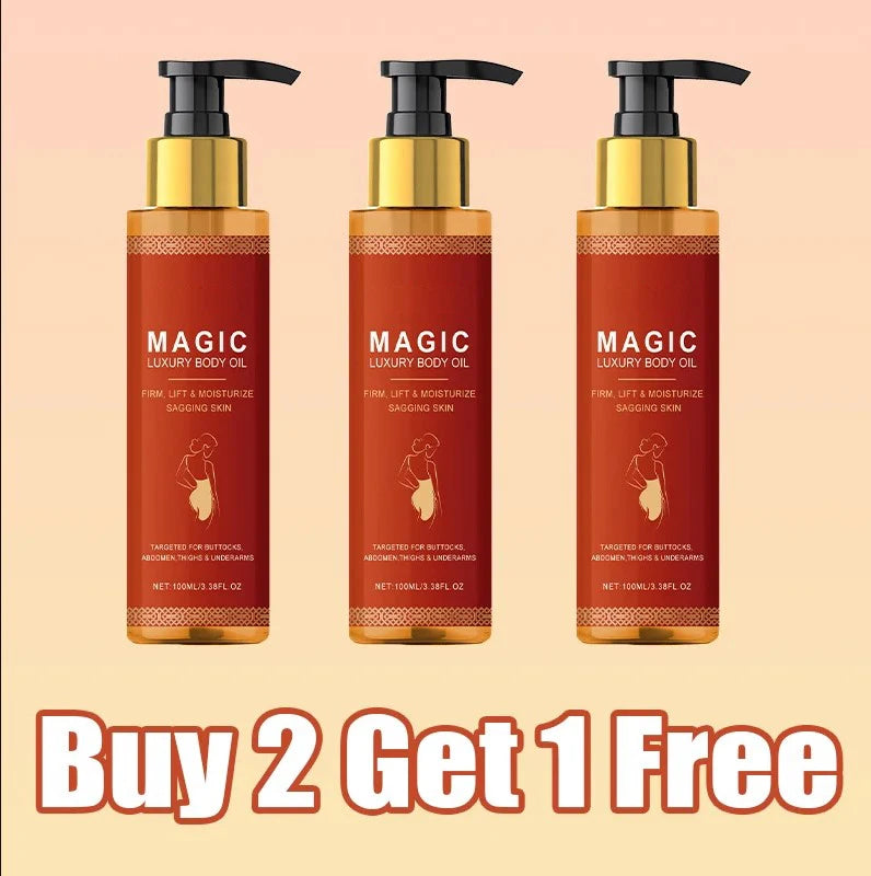 100ml Magic Luxury Body Oil Deeply Moisturizing Dry Skin Tightening Elastic Chest Thighs Rejuvenating Repairing Nourishing Oil
