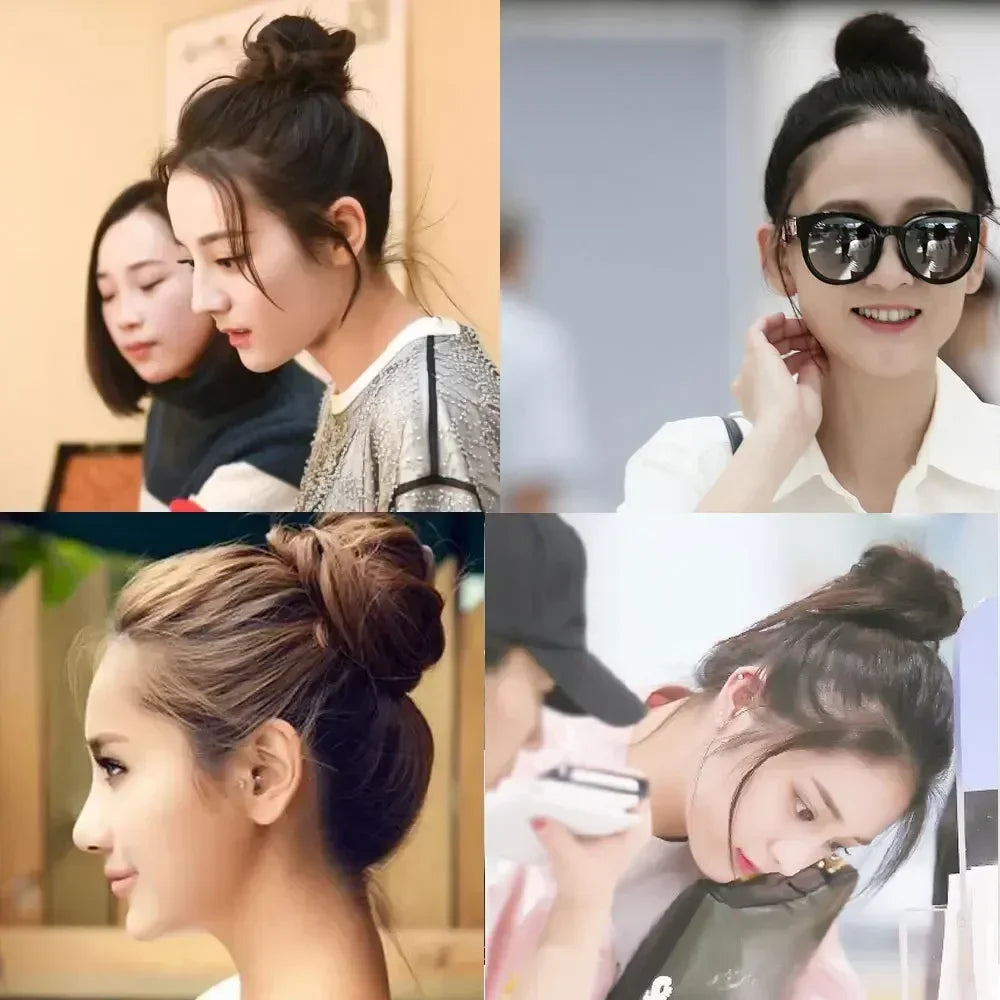 6/8/9.5cm Magic Hair Bun Maker Elegant Women Ladies Girls Magic Shaper Donut Hairbands Ponytail Hair Styling Tools Accessories