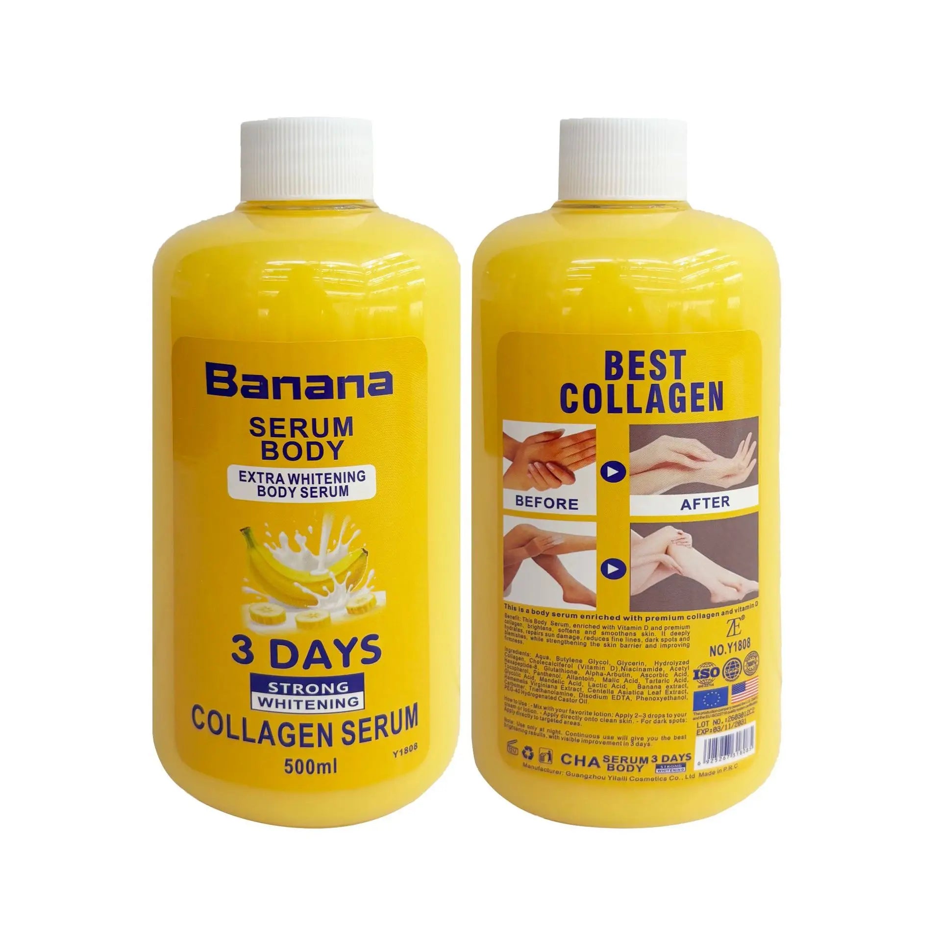 Collagen Whitening Body Cream 500ml Deep Nourishment Moisturizing Hydrating Repair Rough Skin Full Body Skin Care Body Serum