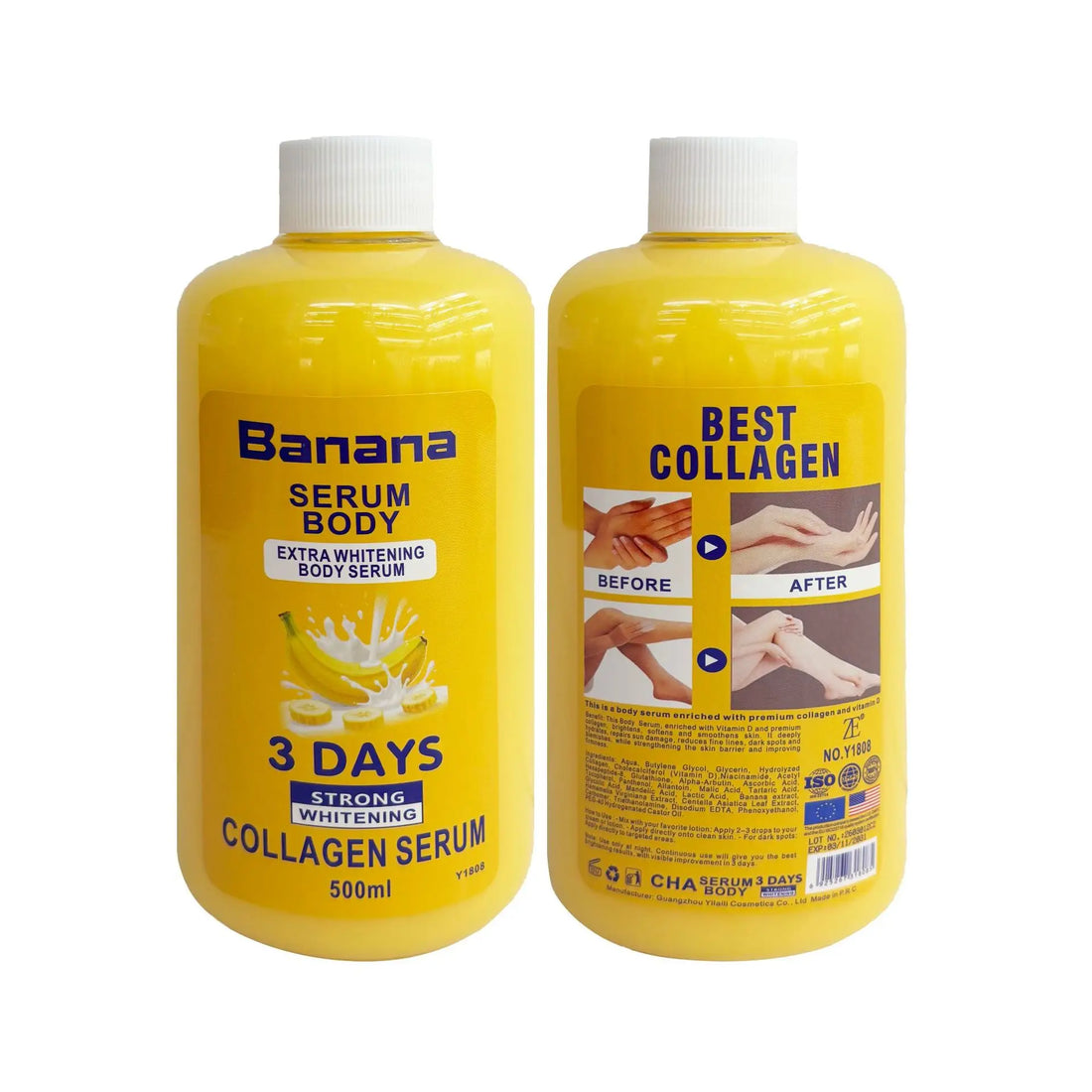 Collagen Whitening Body Cream 500ml Deep Nourishment Moisturizing Hydrating Repair Rough Skin Full Body Skin Care Body Serum