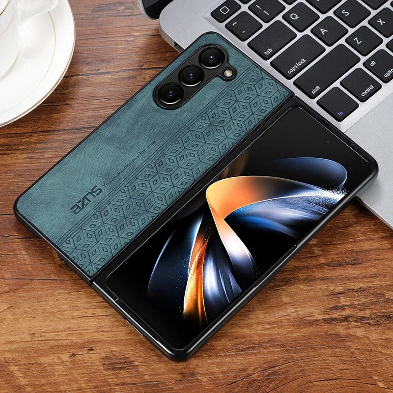 Luxury PU Leather Mobile Phone Case For Samsung Galaxy Z Fold 7 6 5 4 3 Bumper Coque Back Cover For Galaxy Z Fold 5 4 3