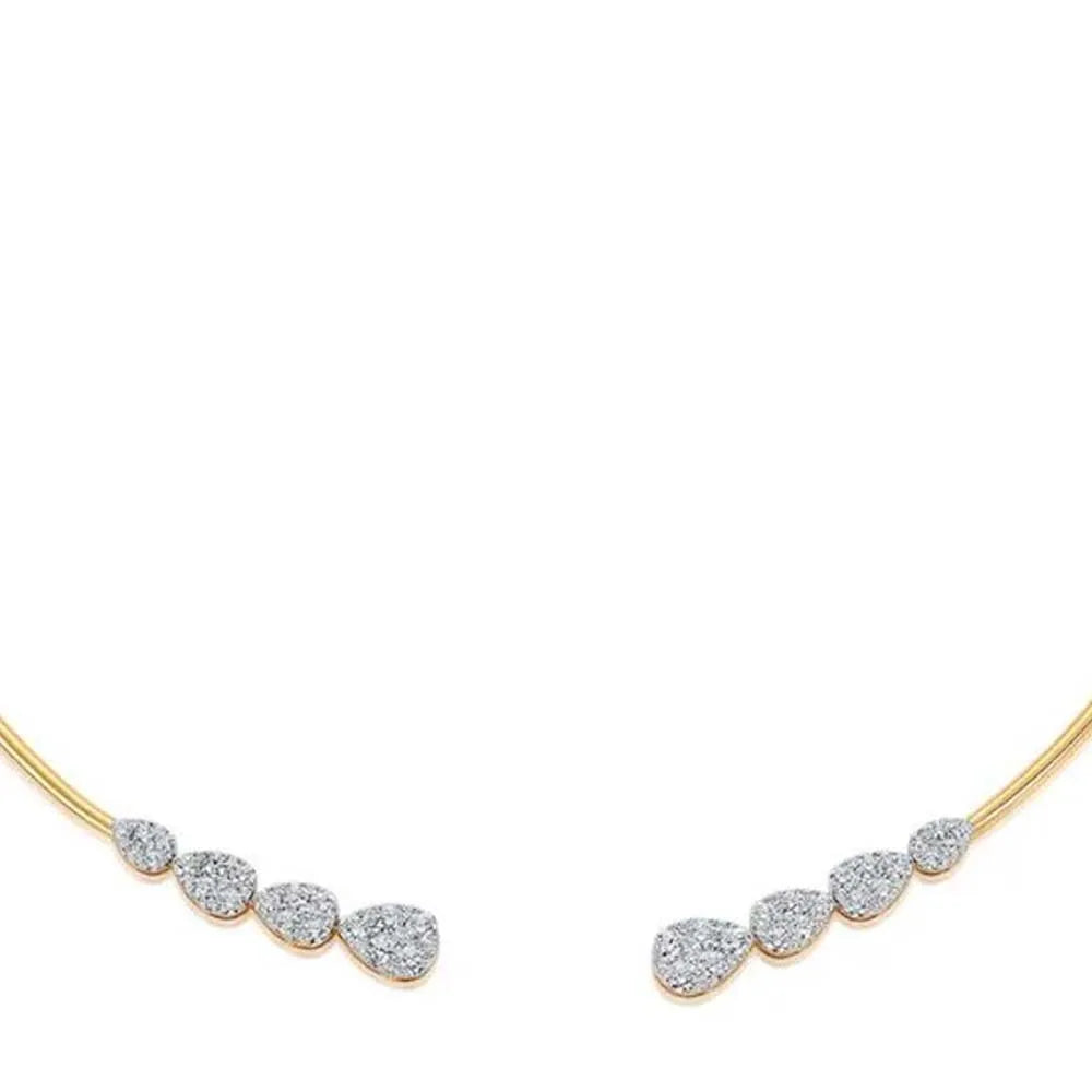 Stonefans Water Drop Choker Necklace Women Bling Neck Prom Accessories Rhinestone Fashion Sparkly Wedding Jewellery Party Collar