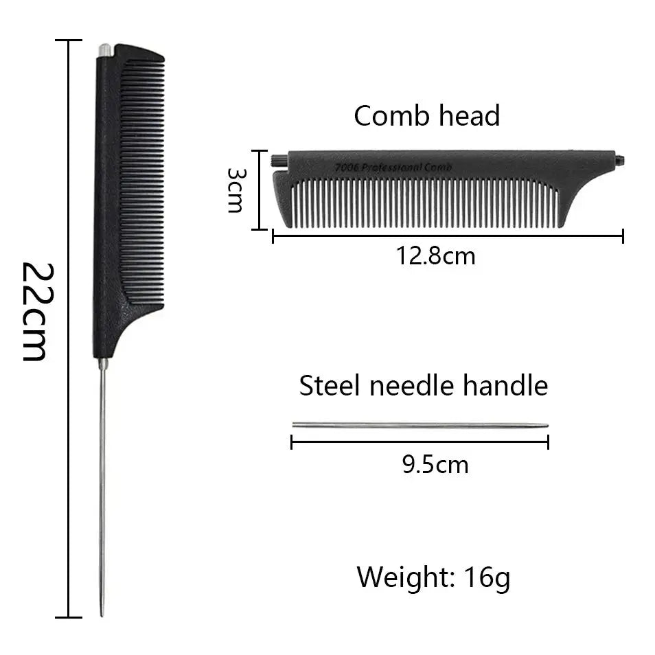 Professional Pointed Tail Comb Scalable Pick Hair Dye Hair Highlights Comb Styling Combing Hairdressing Hair Shop Hair Tools