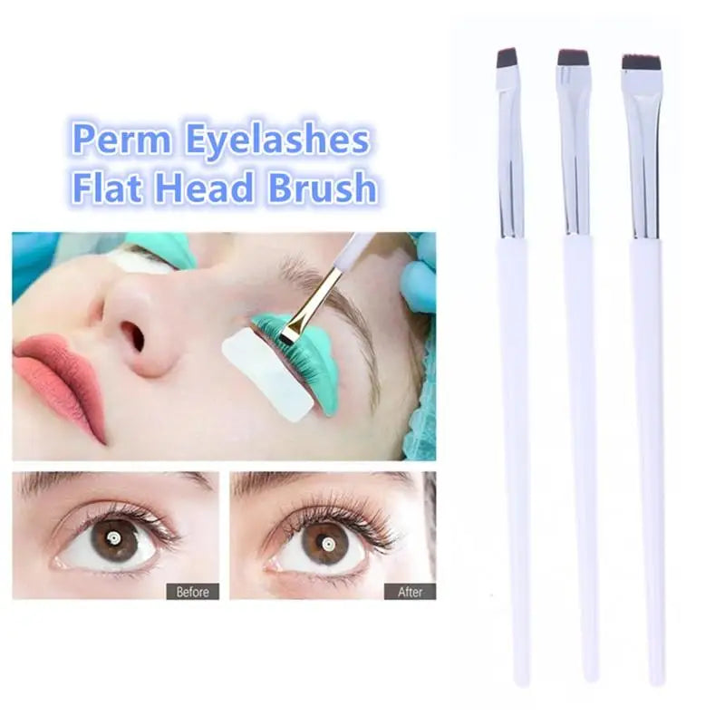 1 Pc Flat Head Lash Perm Brush Professional Eyelash Lamination Lifting Separating Styling Tool For Extensions Halalzen