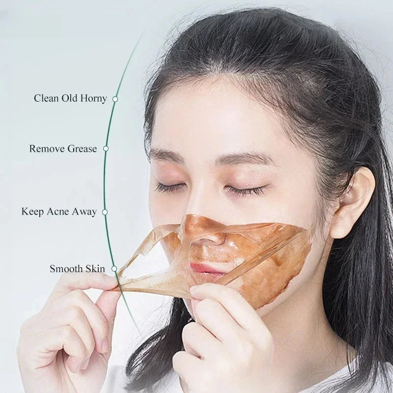 Deep Cleansing Mask Blackhead Remover Tear Pull Face Masks Moisturizing Oil Control Shrink Pore Improve Rough Skin Mud Mask Halalzen