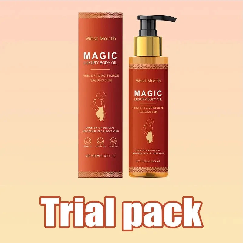 100ml Magic Luxury Body Oil Deeply Moisturizing Dry Skin Tightening Elastic Chest Thighs Rejuvenating Repairing Nourishing Oil