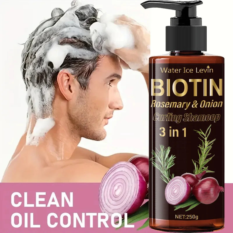 Onion Rosemary Biotin Hair Conditioner & Shampoo,Gentle Moisturizing Cleaning,Fluffy Smooth Hair Care,Scalp Treatments Products Halalzen