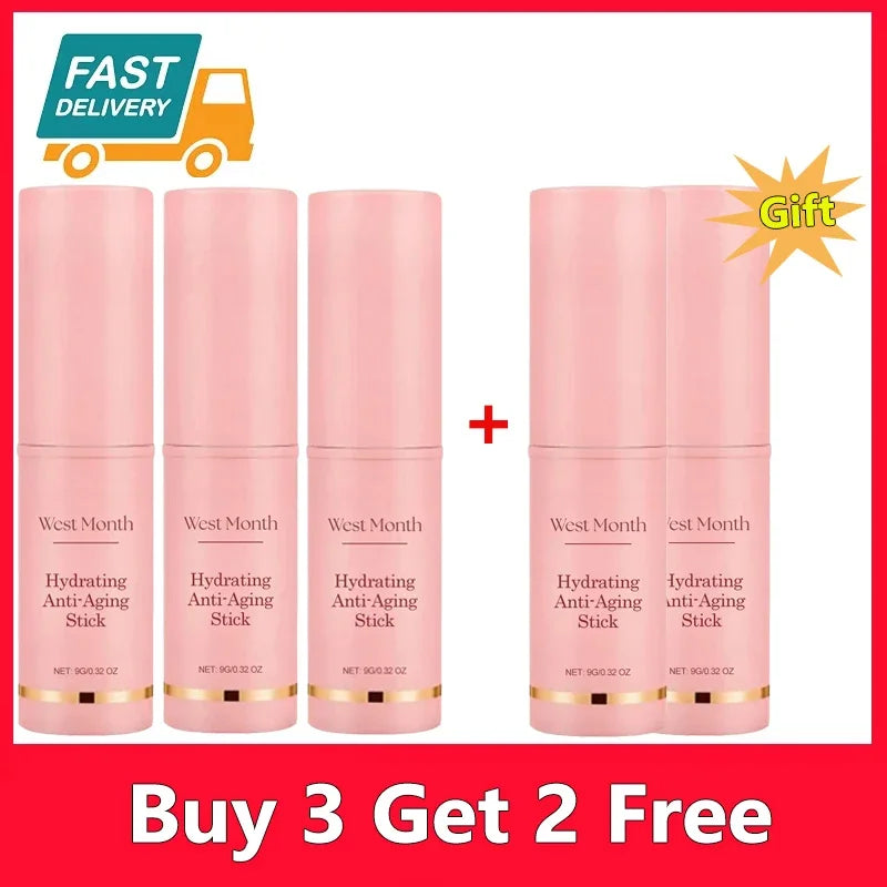 Collagen Wrinkle Removal Multi Bounce Balm Stick Instant Anti-Aging Firming Lift Brighten Facial Dull Skin Moisturizer Cosmetics Halalzen