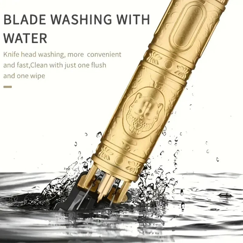 Electric Cutting Cordless Zero Gapped Trimmer Hair Clipper Professional Barber Shop Men's Haircut Machine for Beard Barbershop Halalzen