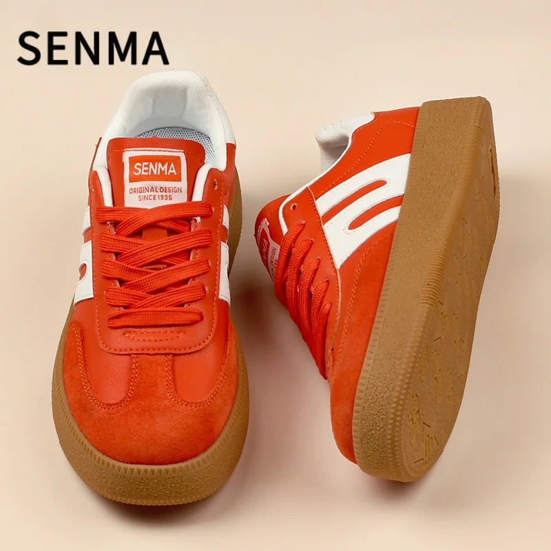 SENMA Men Shoes Design Board Shoes Luxury Men&Women Casual Shoes Retro Sports Shoes Comfortable Athletic Tennis/Walking Sneakers