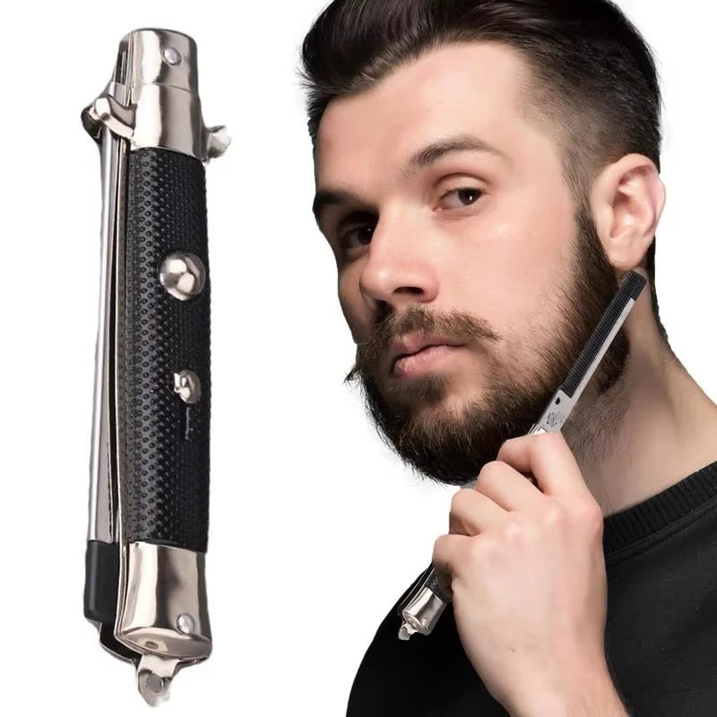 Handmade Folding Spring Comb 1pc Pocket Clip Hair Moustache Beard Styling Tool for Men Women Barbershop Pet Modelling Halalzen