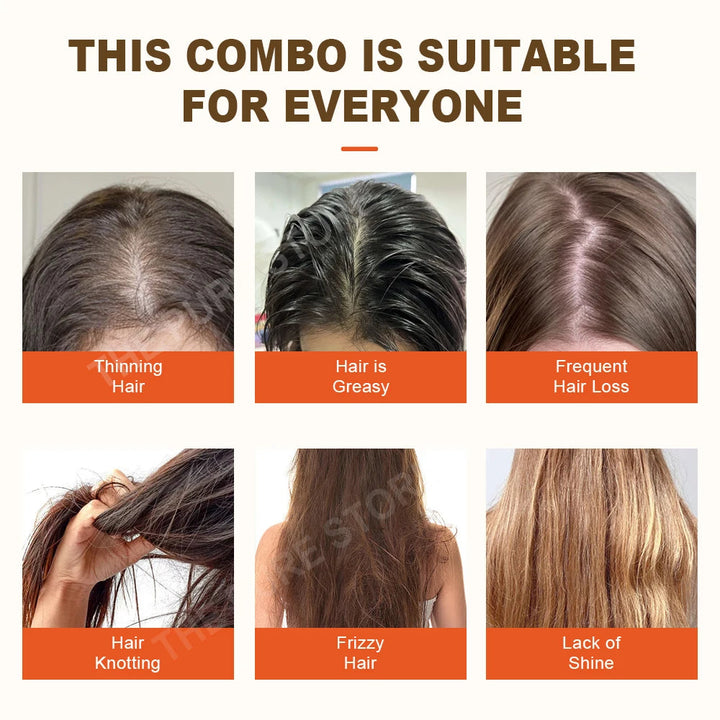 PURC Ginger Shampoo Hair Loss Treatments Nourish Smoothing Thickening Scalp Hair Care Products 600ml HALALZEN