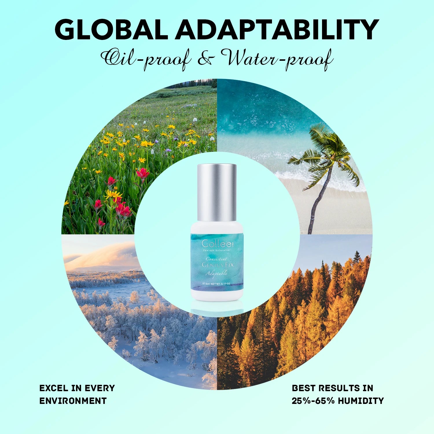 Gollee 1-2s Fast Drying Lash Glue Eyelash Extension Waterproof 6-8 Weeks Long Lasting Adhesive Profession Super Glue Makeup Tool